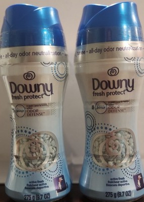 Lot Of 2 Downy Fresh Protect In Wash Odor Shield Active Fresh 9.7 oz!