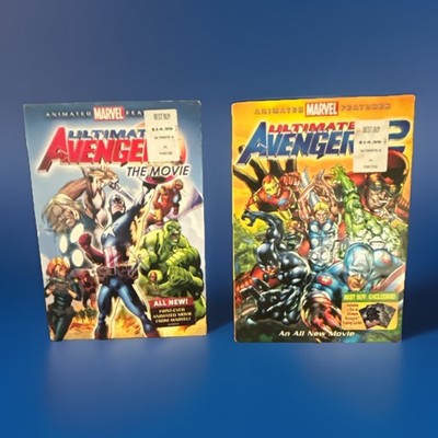 Ultimate Avengers 1 & 2 DVD Lot Best Buy Exclusive Marvel Comics w/ Slipcovers