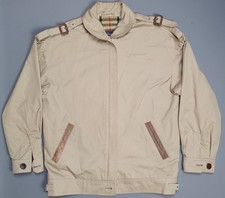 Burberry London England Nova Check Harrington Jacket Beige Size 8UK Regular