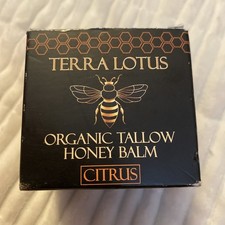 Terra Lotus Organic Tallow Honey Balm Citrus 2oz Handcrafted USA 100 Natural
