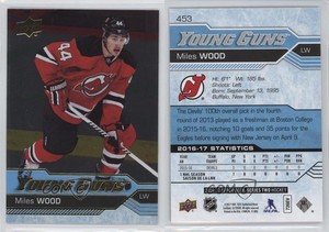 2016-17 Upper Deck Young Guns Silver Foil Miles Wood #453 Rookie RC