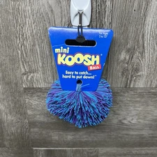 Vintage 1980’s OddzOn Mini Koosh Ball 3” Blue & Purple New Old Stock RARE HTF