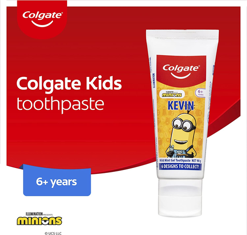 Colgate Kids Minions Toothpaste, 90G, for Children 6+ Years, Mild Mint Gel, S... - Picture 2 of 11