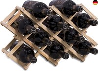 Newaner Weinregal Aus Holz Stapelbar, 10 Flaschen Lagerung GeträNkeregal,