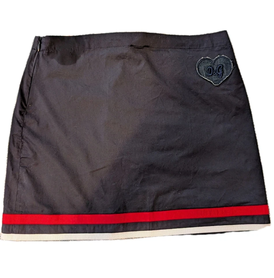 ¡$50 de descuento! Falda DOLCE & GABBANA Niños Azul Marino Niña Talla 10 Nueva Con Etiquetas Foto 4 de 4
