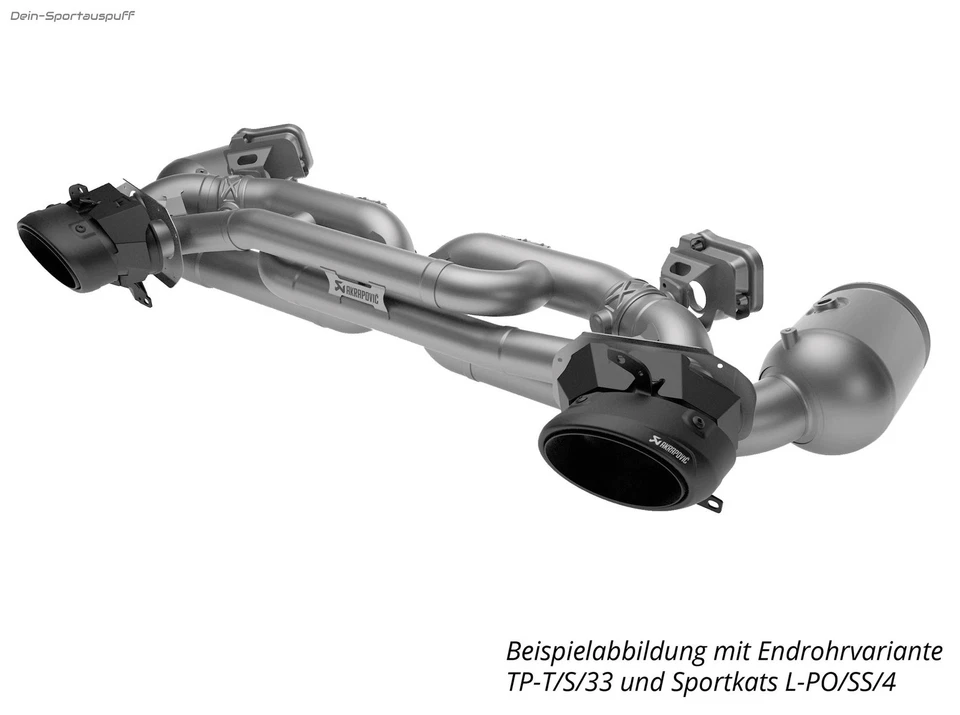 Akrapovic Titan Nero Duplex Sistema Di Scarico Porsche 911 992 Turbo E Turbo S - Immagine 2 di 2