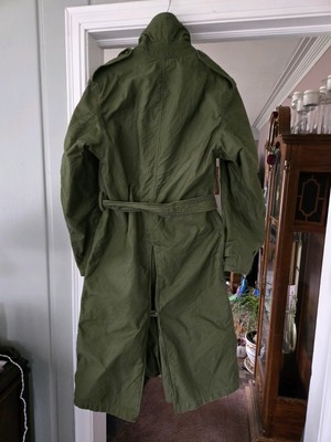 Vintage U.S. Army WW2 Trench Coat 8405-261-6502 Size Small Regular