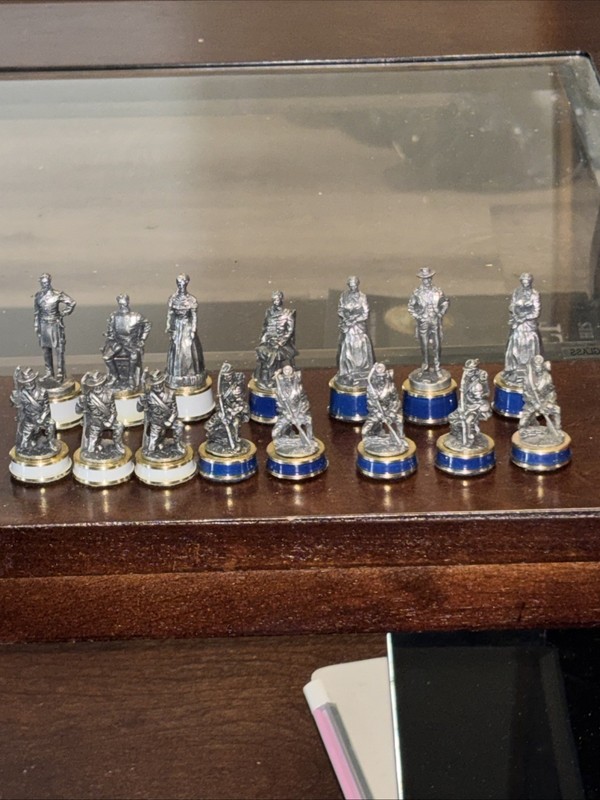 Franklin Mint Gettysburg Limited Edition Chess"Gold"Replacement 15 Pcs