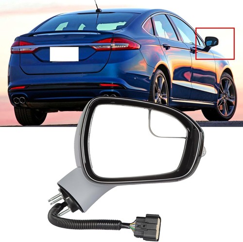 Espejo retrovisor lateral pasajero térmico 11 cables diestro repuesto para Ford Fusion 2015-2017 - Imagen 2 de 6