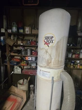 Shop Fox  dust collector, model W1666, 2 hp, 110/220 volt, 3450 rpm, 1550cfm, 
