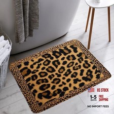 Leopard Print Bath Mat - Cheetah Wild Safari - Creative Skin Leopard Print Bath Mat - Cheetah Wild Safari - Creative Skin