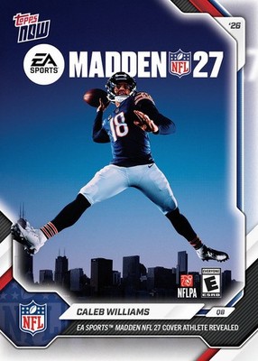 Caleb Williams 2027 Madden NFL Cover Topps NOW - PRESALE