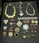 Lot of Vintage Estate Fashion Costume Jewelry - Trifari, Kramer, Monet, Vendome