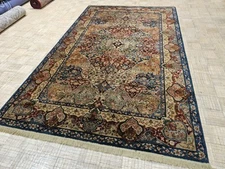 6x9 KARASTAN SAMOVAR TEAWASH KIRMAN PANEL - 903 100% WOOL RUG - GOOD CONDITION