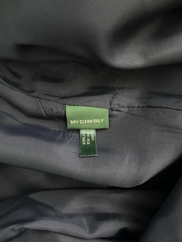 Lauren Ralph Lauren Navy Blue 100% Wool Adelle Trouser Size 10 Classic Pants - Picture 7 of 7
