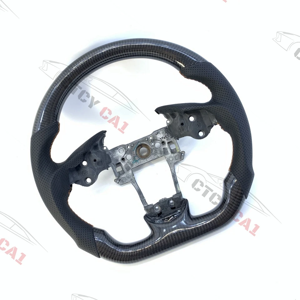 Volante de fibra de carbono personalizado para Acura RDX TL ILX ZDX 2009-2022 solo núcleo Foto 2 de 4