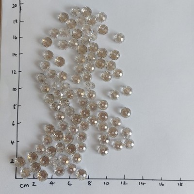 Swarovski Kristall Große Rondelle AB Bead 5040 Restposten ALLE 94 Perlen Konvolut