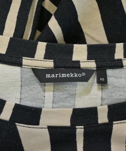 marimekko T-shirts/Cut & Sewns BlackxBeige(Stripe Pattern) XS 2200585618142 - Picture 3 of 7