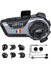 Motorcycle Helmet Speaker Helmet Bluetooth Headset, CVC&DSP Dual Noise Reduction