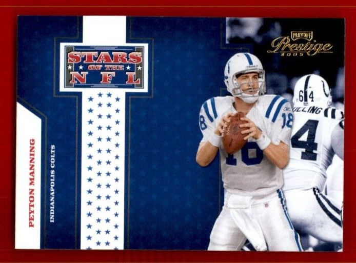 2005 Playoff Prestige Stars of the NFL #22 Peyton Manning.