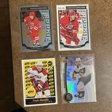 Noah Hanifin 5 Different Card Lot 3 RC’s 2 Base 15-16 To 25-26 Canes/Knights