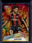 2023 Topps Chrome MLS Caleb Wiley Future Stars Gold Refractor #42/50 United