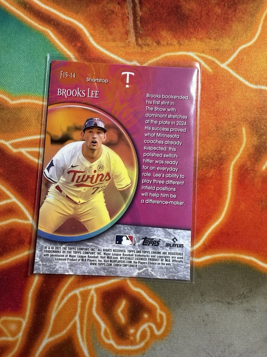 2025 Topps Chrome F15-14 Fortune 15 Insert Brooks Lee Rookie RC
