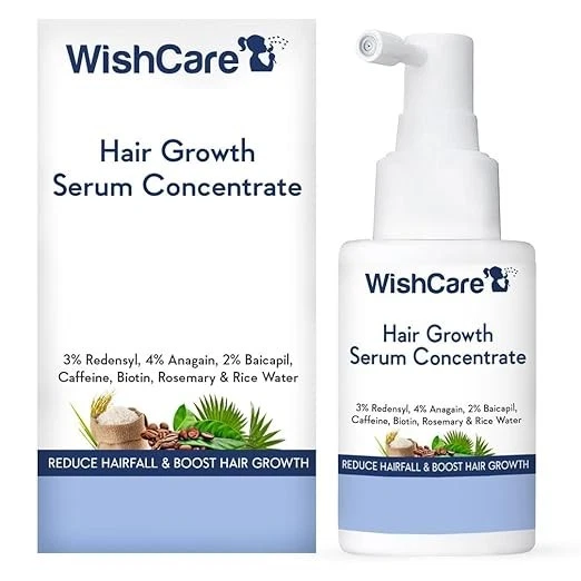 WishCare Hair Growth Serum Concentrate with Plant Keratin & Rice Water- 30ml
