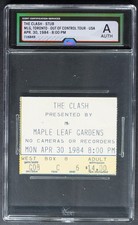 1984 The Clash Concert Ticket Stub iCert Graded MLG Out Of Control Tour