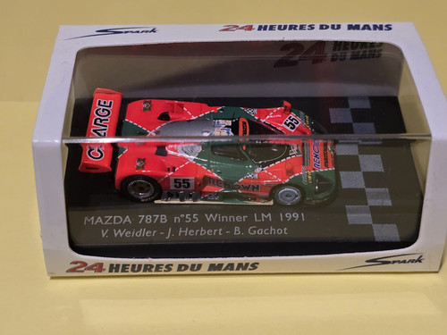 Spark Mazda 797B LM Le Mans 1991 V. Weidler sehr selten 1/87 - Imagen 5 de 8