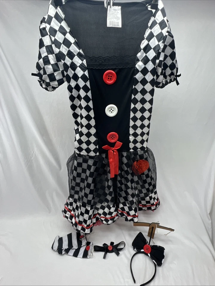 Marionette Doll Womens Fun World Halloween Costume Size Medium Large 10-14 Adult - Image 2 of 4
