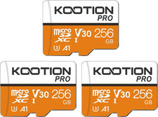 256GB Micro SD Card 3Pack,Tf Card Micro SDXC Memory Card V30 A1 App Performance