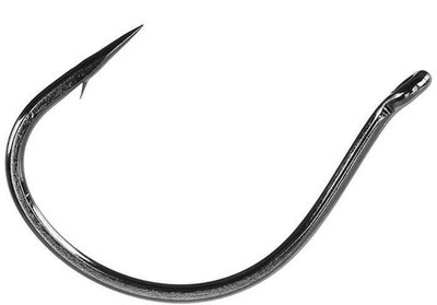 Hayabusa WRM201 Medium Wire Wacky Hook Black Nickel 6 Pack