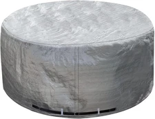 UCEDER Round Hot Tub Cover 170G Polyethylene Spa 95(D)x35(H), Silver 