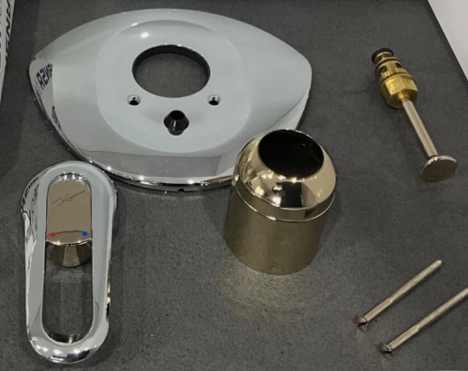 Hansa Ronda Hansaronda set pronto in ottone cromato pregiato, rubinetto vasca, rarità - Immagine 2 di 4