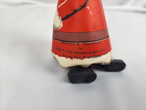 Vintage 1950's paper cone SANTA CLAUS Japan ORNAMENT dangling feet advertising - Picture 4 of 6