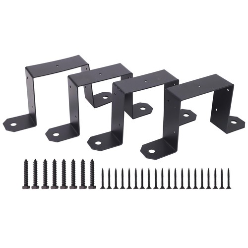 Secure Your Deck Easily Complete Set of Four Heavy Duty U Post Brackets - Picture 2 of 12