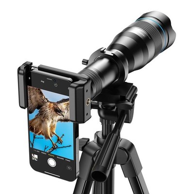 Telephoto Lens 60X High Power iPhone Phone Camera Shutter Tripod APEXEL
