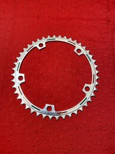 Rare Perfect Tricolor Super Record 44 Chainring 144BCD Campagnolo/Colnago Gios