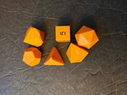 Vintage Gamescience 6-Dice Set Orange Opaque