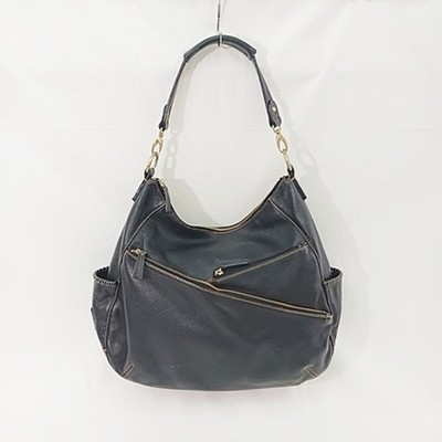 Carlos by Falci Falchi Bag Handbag Shoulder 2 Way Leather Black Used 952cd2f336c