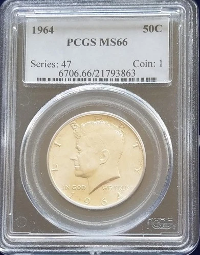 1964 Franklin Half Dollar | PCGS MS66 | Silver Proof Half Dollar