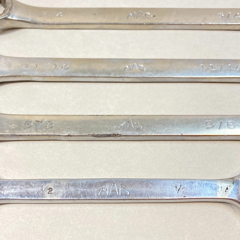 Juego de llaves combinadas Mac Tools 7 piezas SAE 12 puntos serie CW EE. UU. Foto 2 de 4