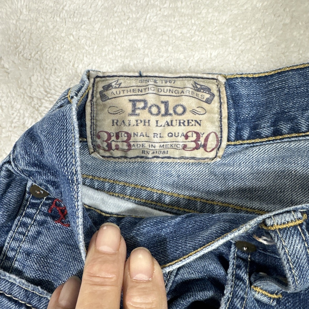 ポロラルフローレン Polo Ralph Lauren Vintage Quarter-Zip Polo Shirt in Multicolor
