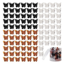 100 Pieces Assorted Color Butterfly Hair Clips, Beautiful Mini Butterfly Hair Cl