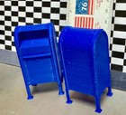 ONE BLUE MAILBOX 2 5/8'' HIGH 1:18 SCALE FOR YOUR DIORAMA ! — photo 2