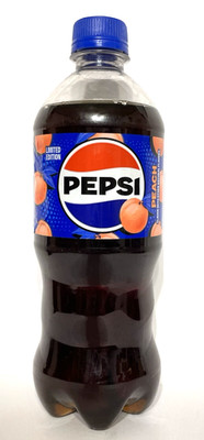 Pepsi Peach Limited Edition 20oz Bottle Pepsi-Cola Discontinued Collectible NEW