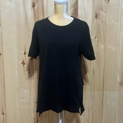 Anthropologie Three Feathers Black Oversized Layered Tunic Size M