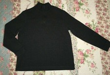 Croft  Barrow Men  s Large Gray Quarter Zip Pullover Sweater Sweatshirt