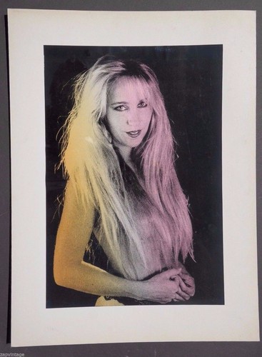 Vintage 1980's Retro PIN-UP Sexy Neon Nude MILF Long Hair Pinup Model PHOTO eBay